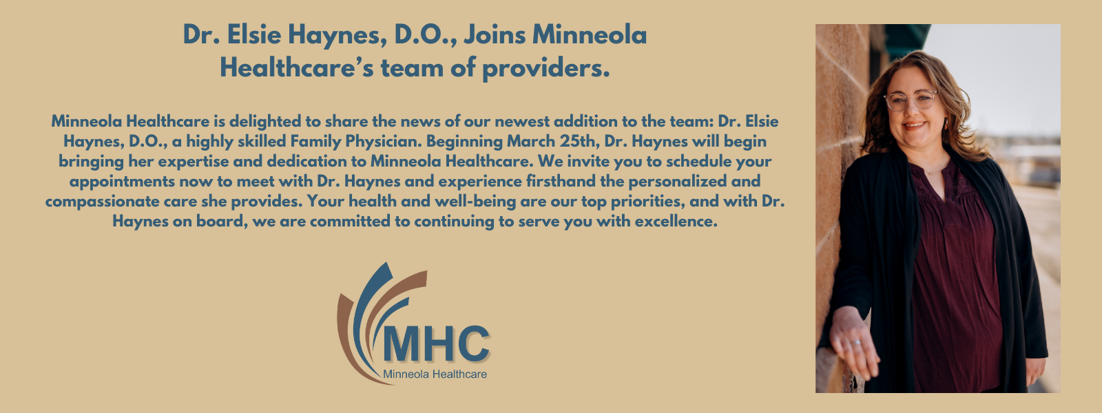 Dr. Elsie Haynes, D.O. Joins Minneola Healthcare's Team of Family